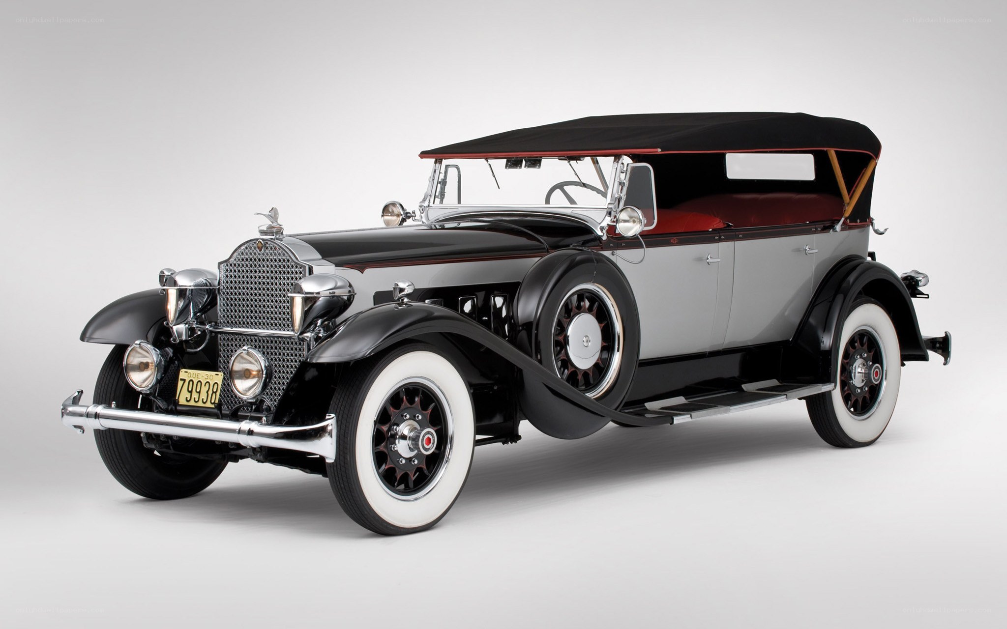 Classic black and silver convertible
