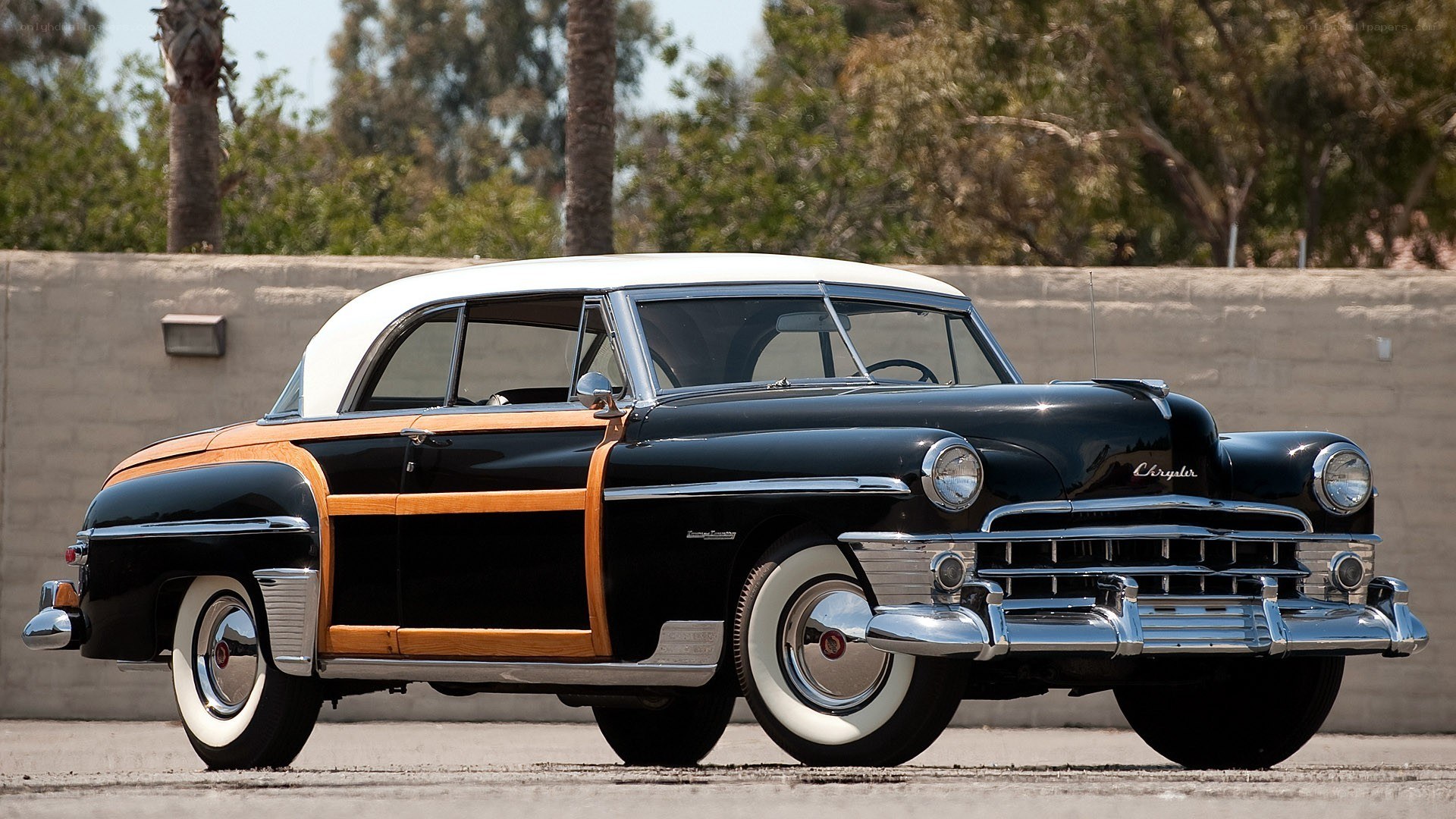 Classic black and white Chrysler