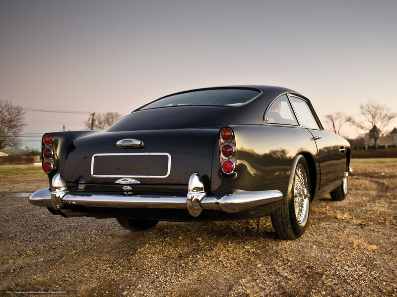 Classic black Aston Martin DB6