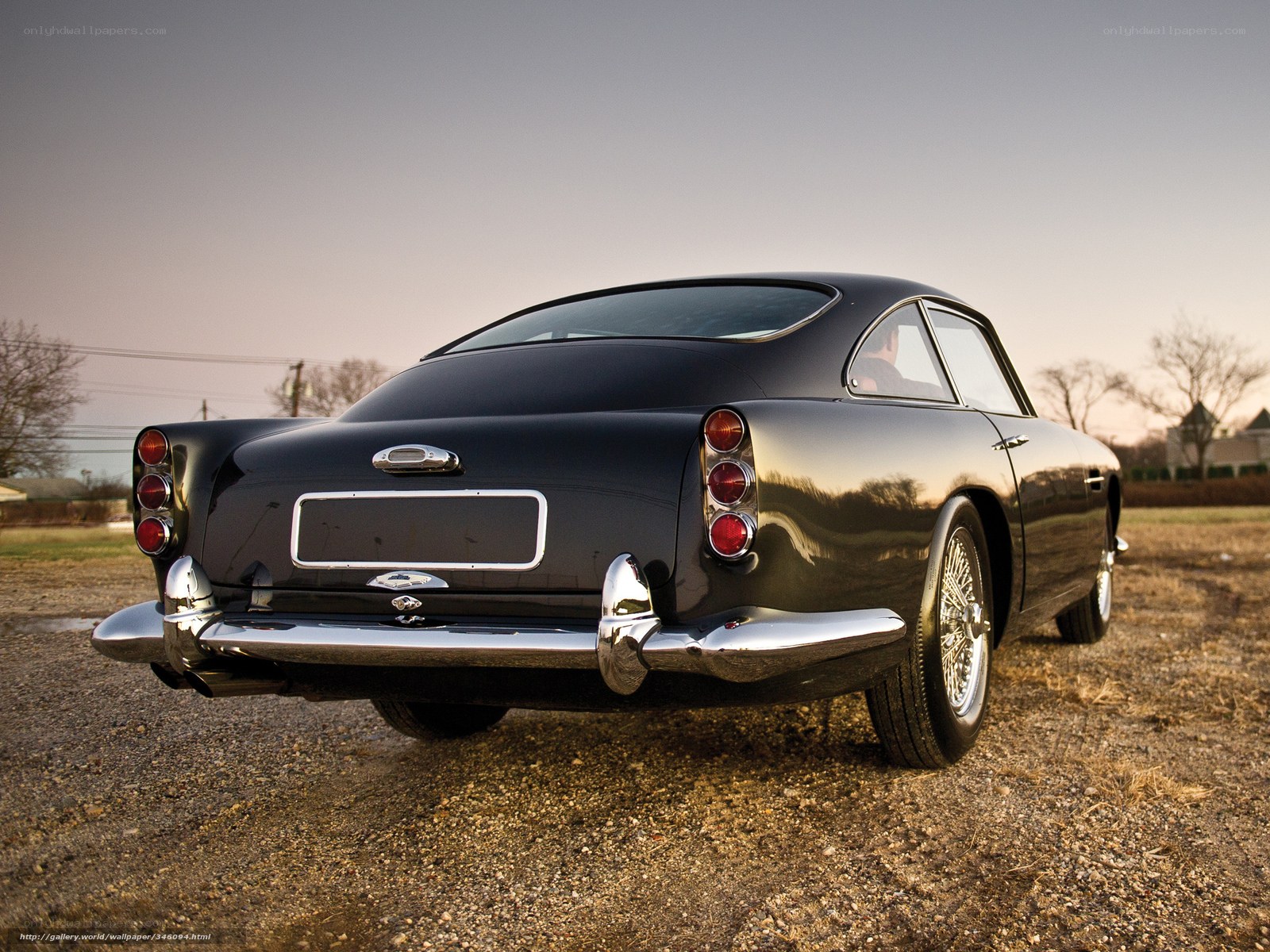 Classic black Aston Martin DB6