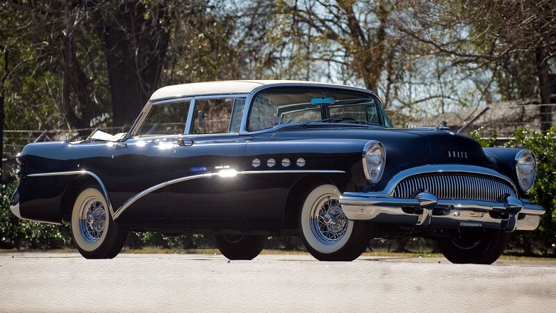 Classic black Buick sedan