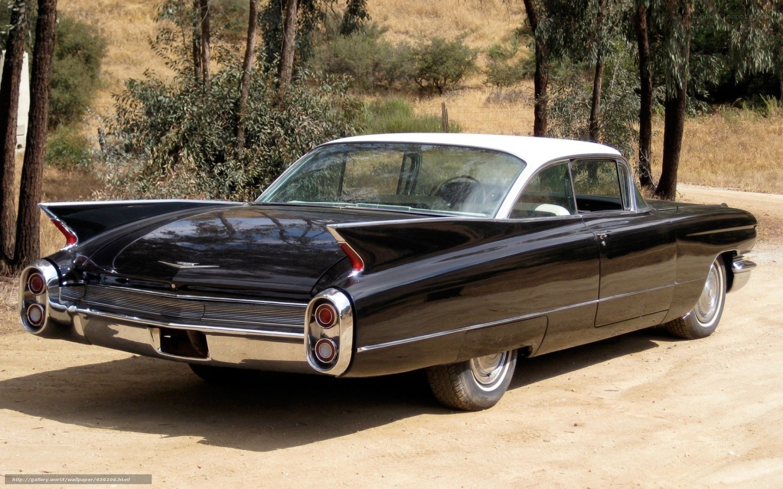 Classic black Cadillac car