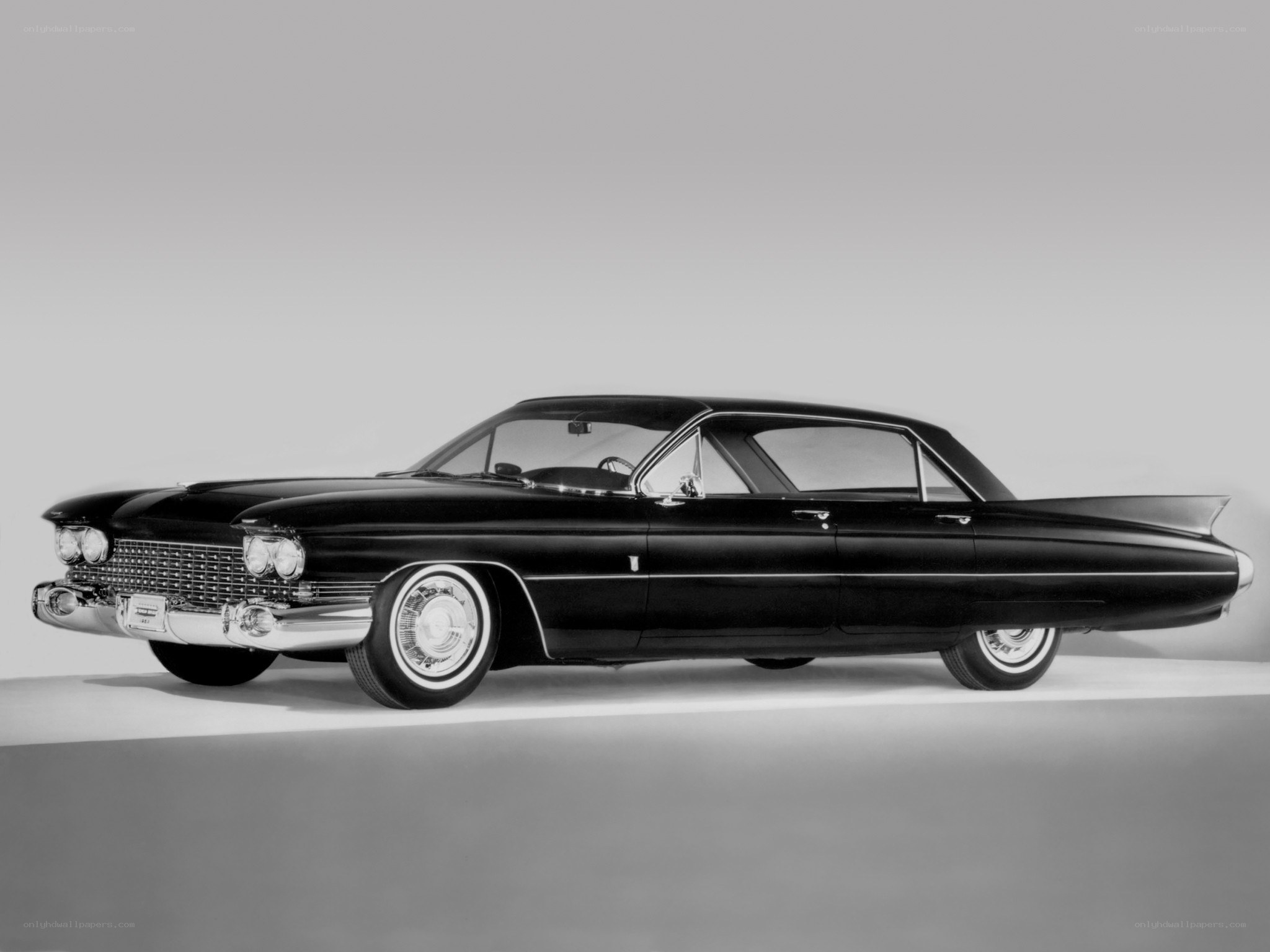 Classic black Cadillac sedan