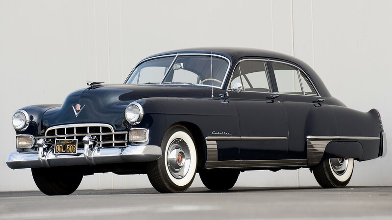 Classic black Cadillac sedan