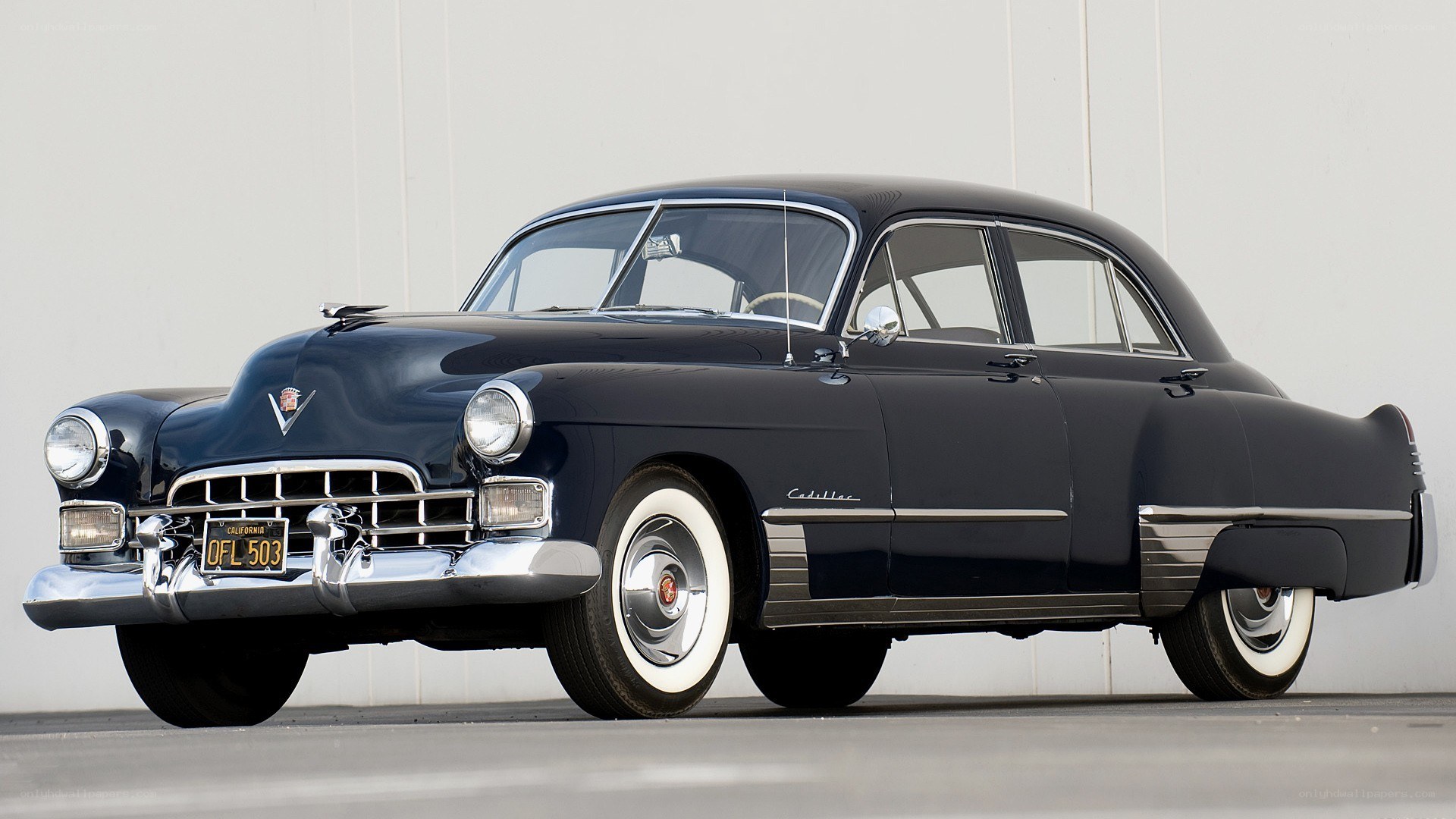 Classic black Cadillac sedan