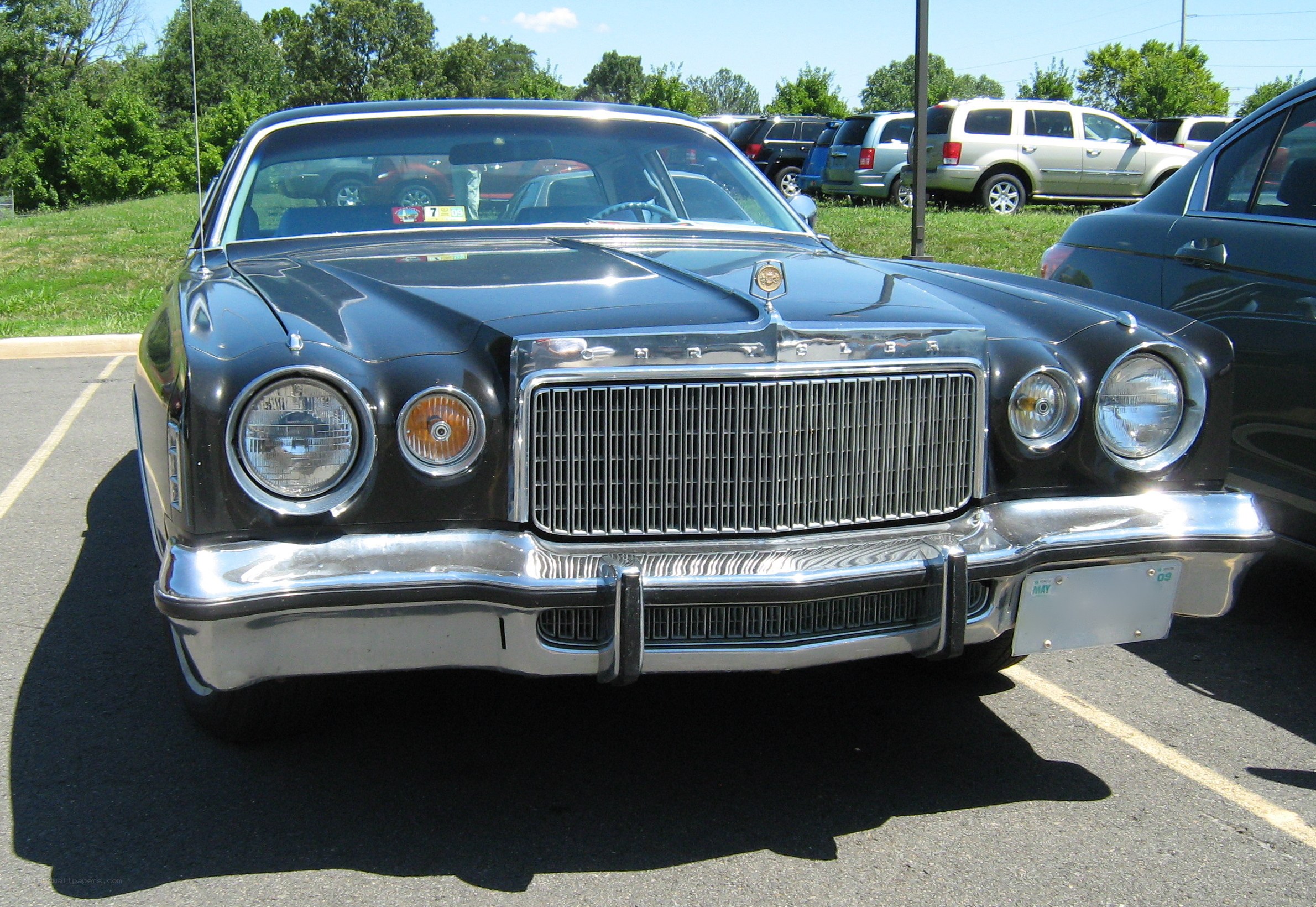 Classic black Chrysler sedan