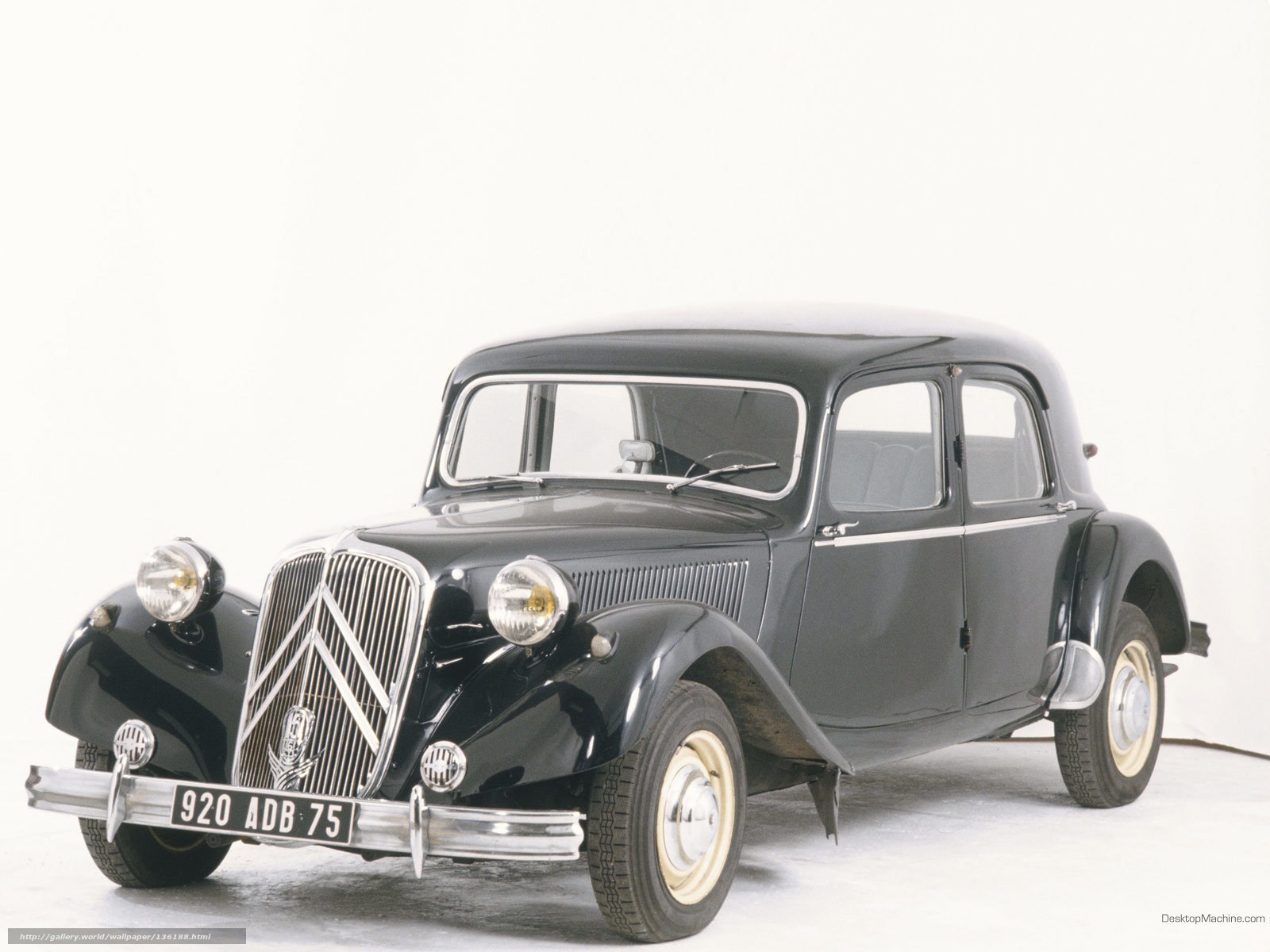 Classic black Citroen car