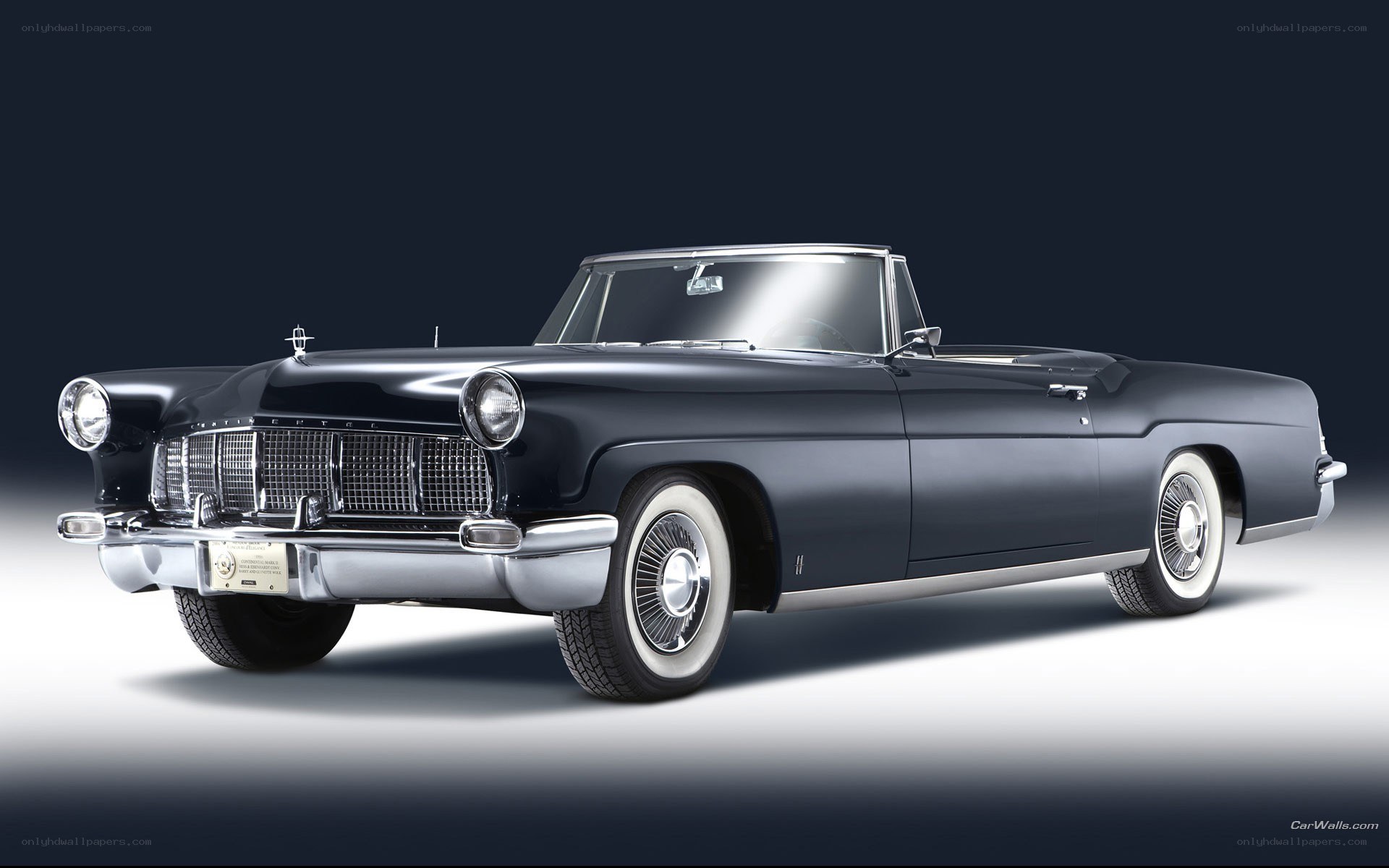 Classic black convertible car