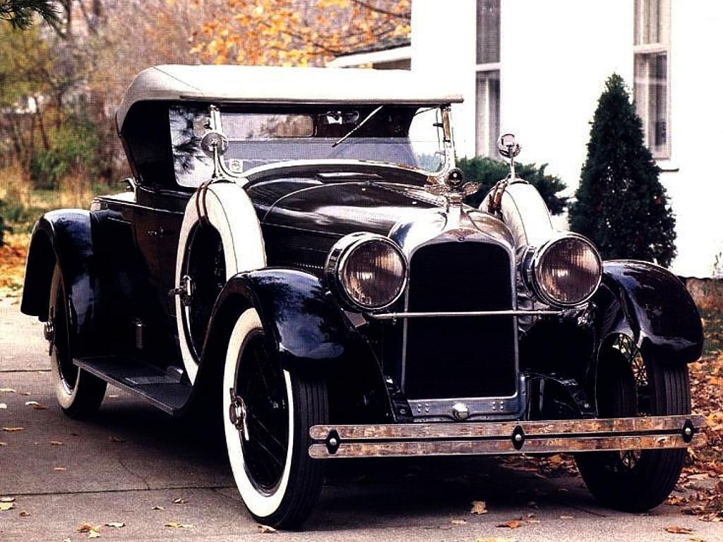Classic black convertible car