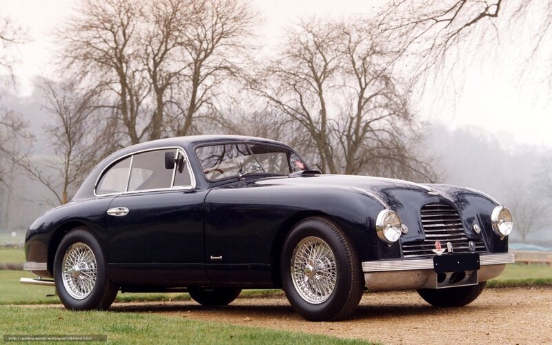 Classic black coupe car