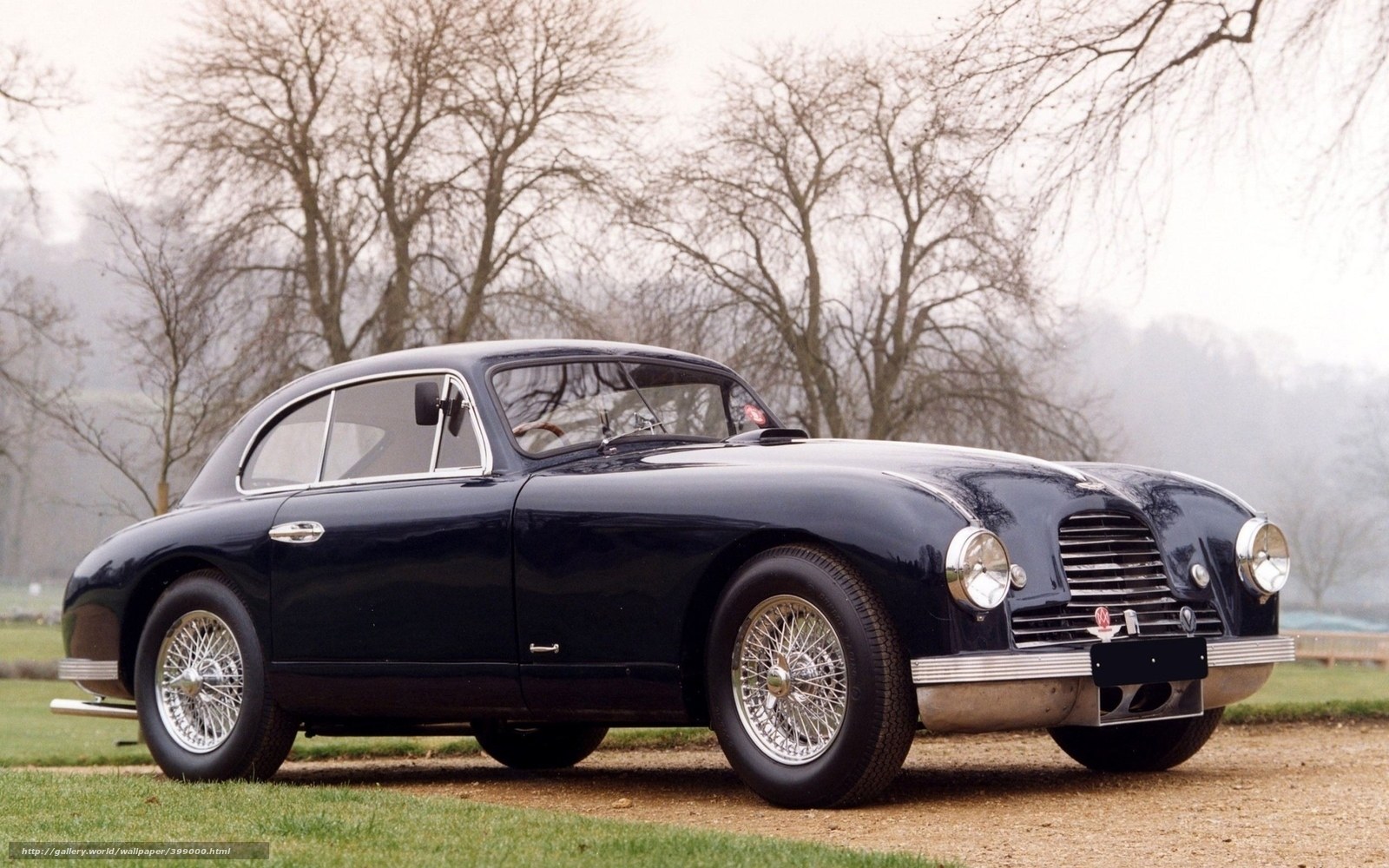Classic black coupe car