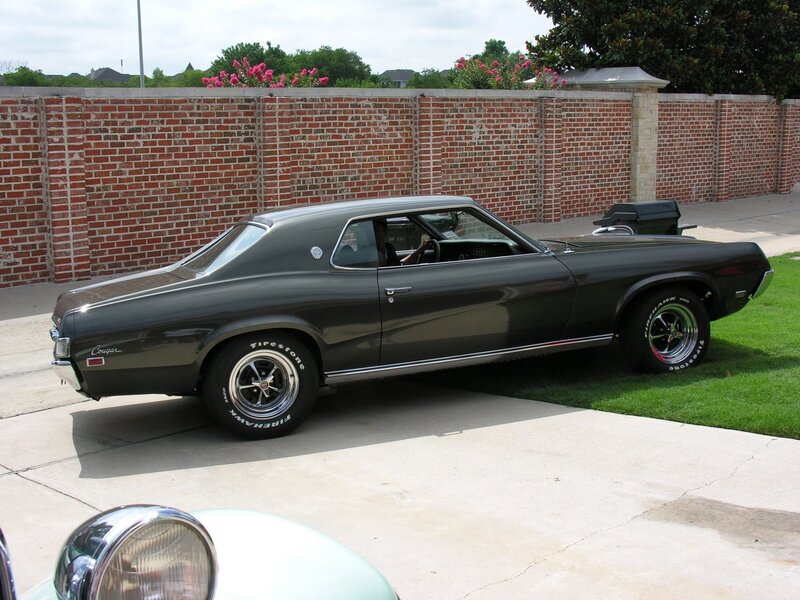Classic black Ford Cougar