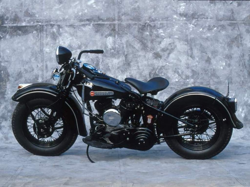 Classic black Harley-Davidson motorcycle