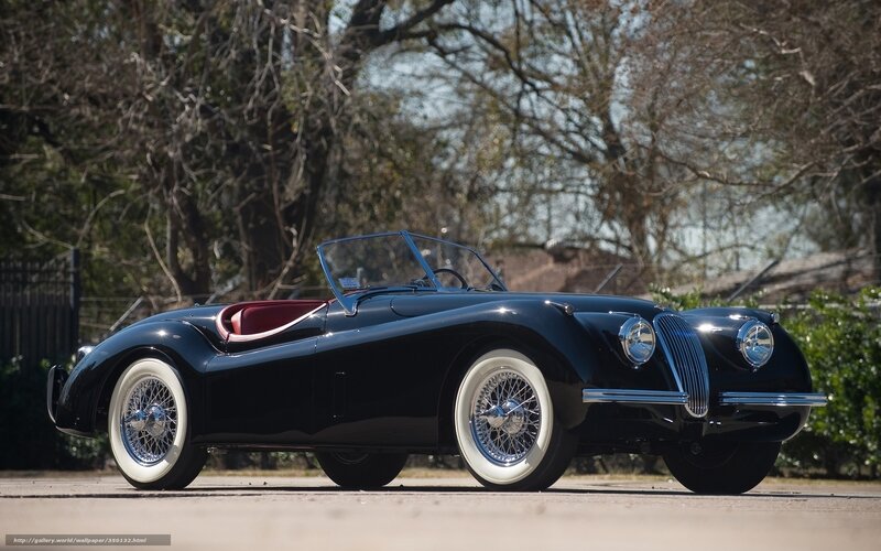 Classic black Jaguar convertible