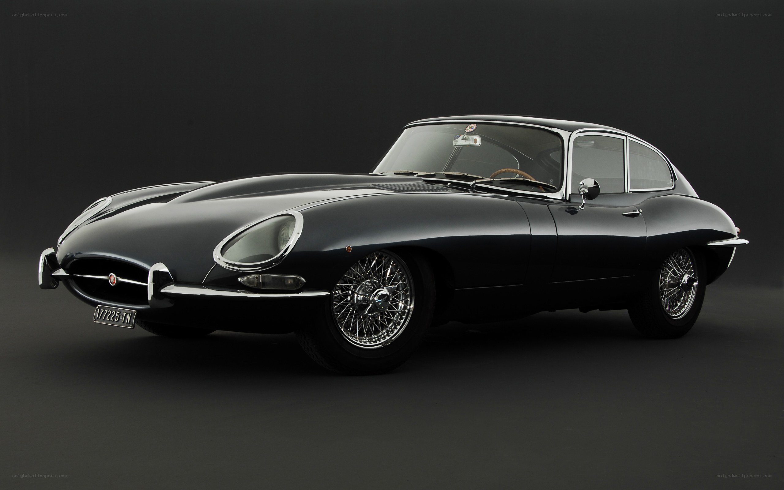 Classic black Jaguar E-Type