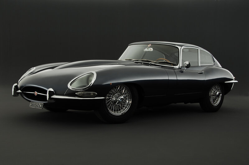 Classic black Jaguar E-Type