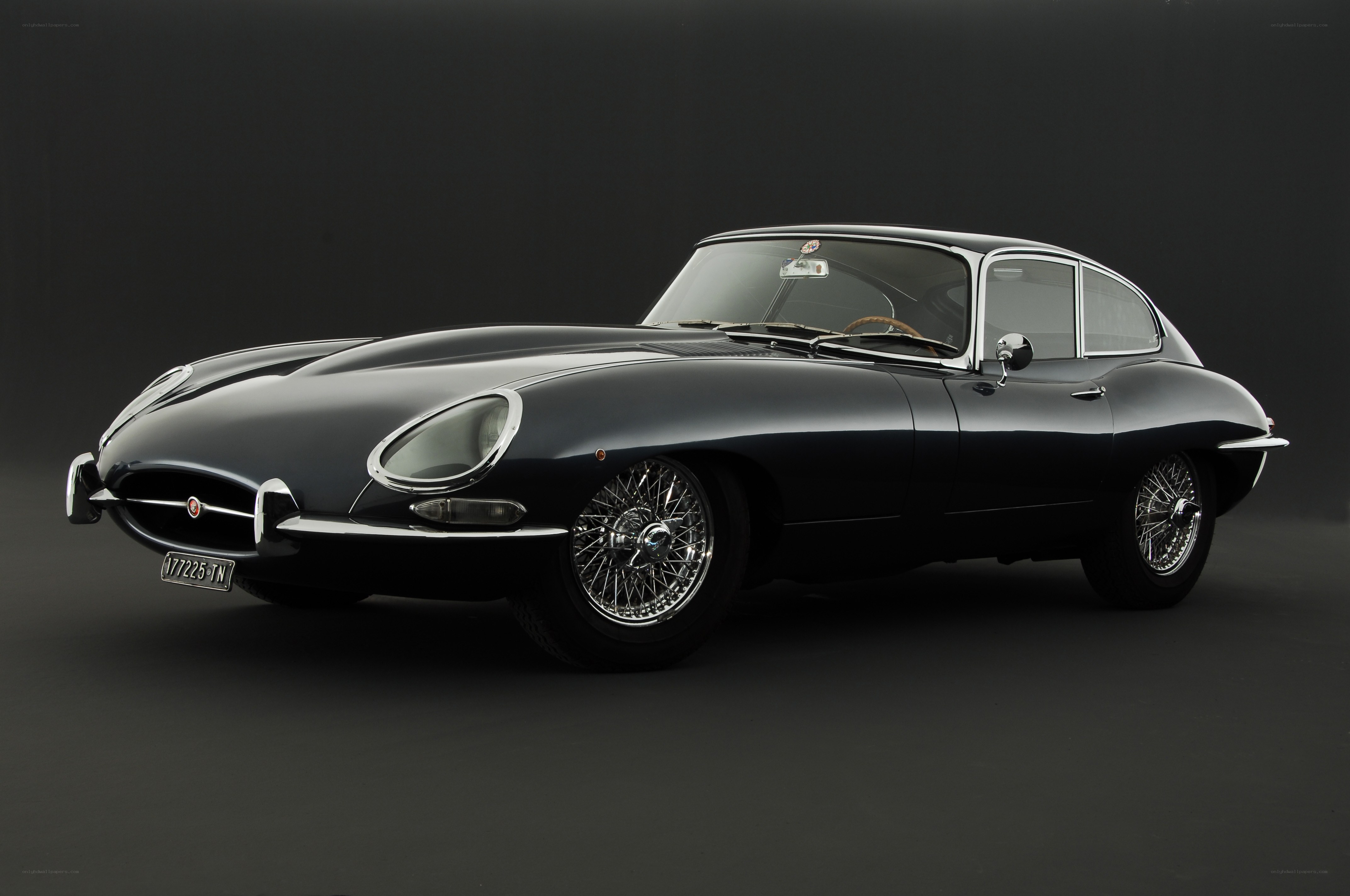 Classic black Jaguar E-Type