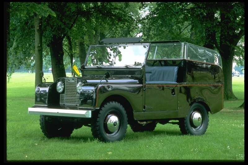 Classic black Land Rover