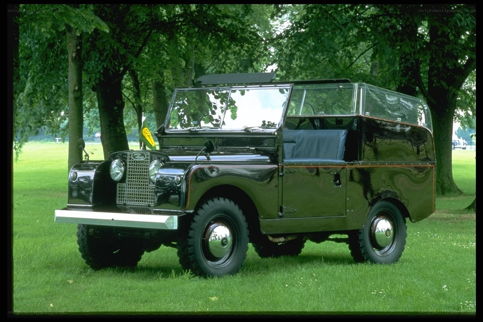 Classic black Land Rover