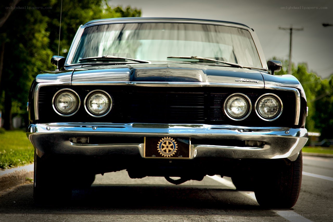 classic black mercury car