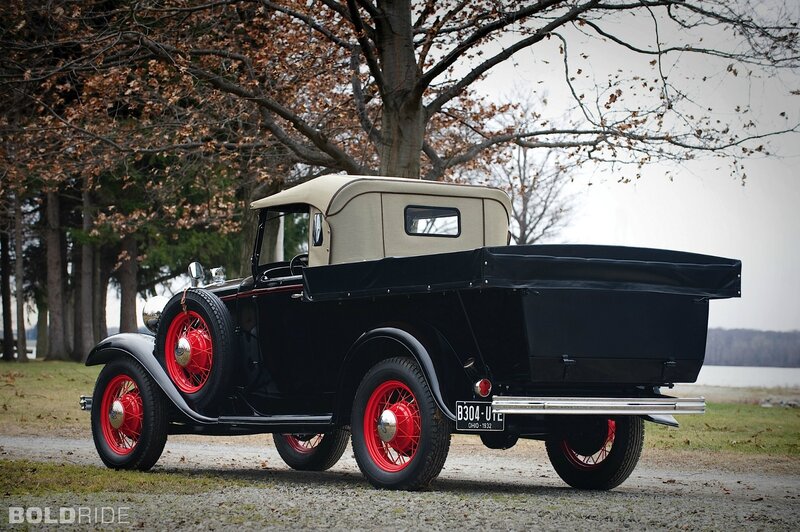Classic black pickup truck