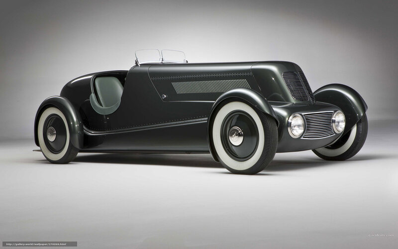 Classic black race car