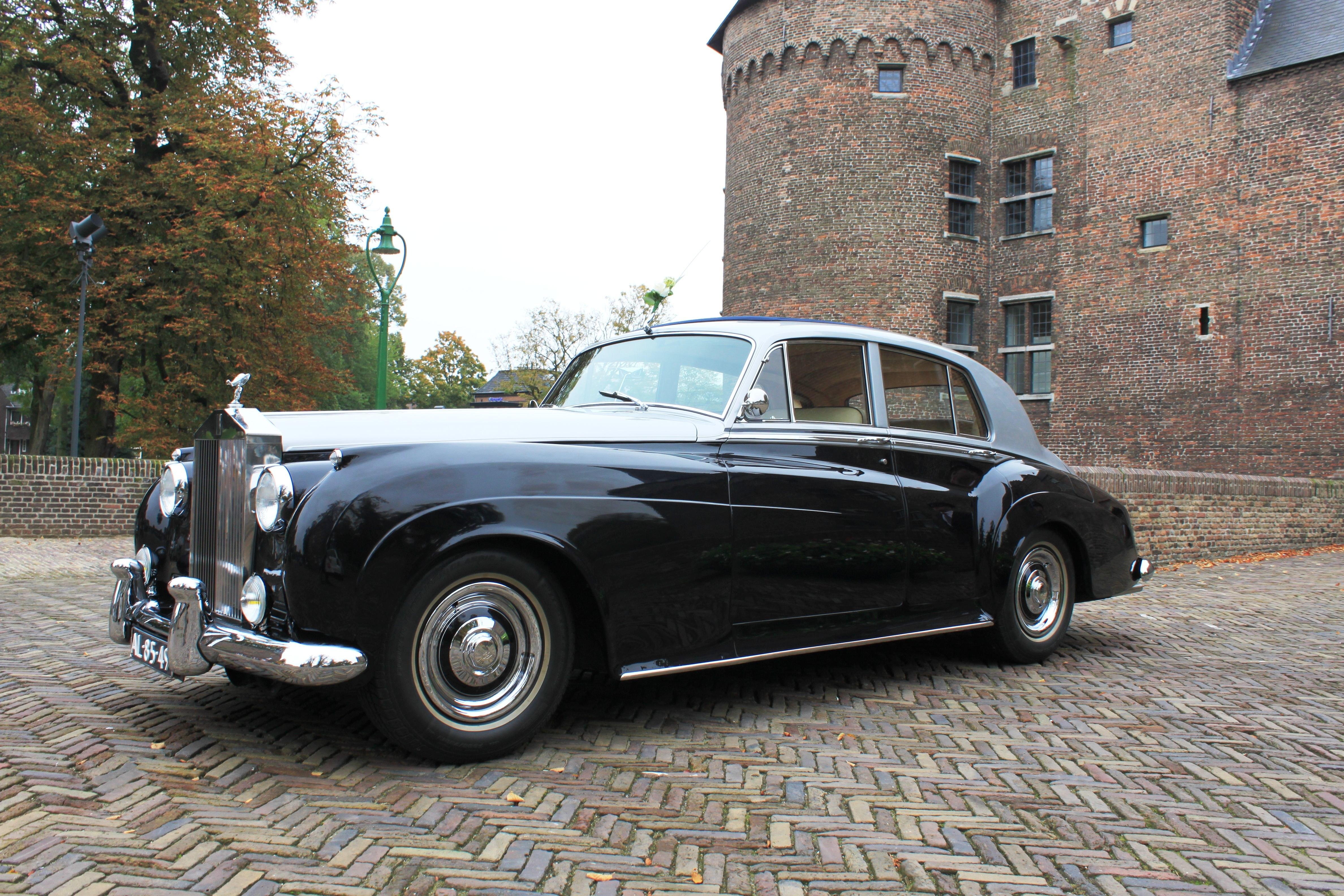 Classic black Rolls-Royce car