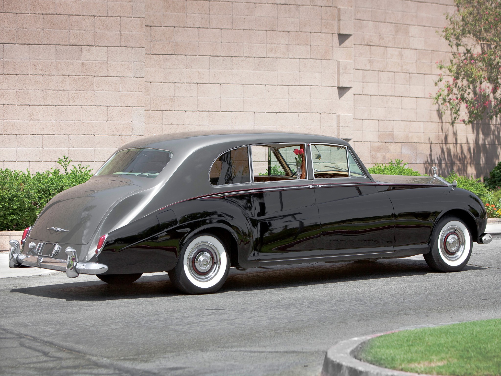 Classic black Rolls-Royce sedan