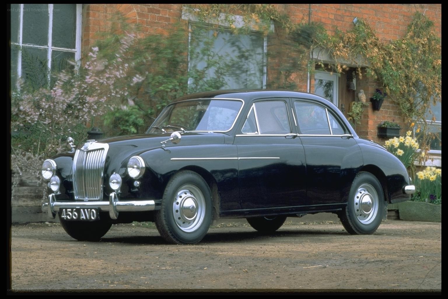 Classic black sedan car
