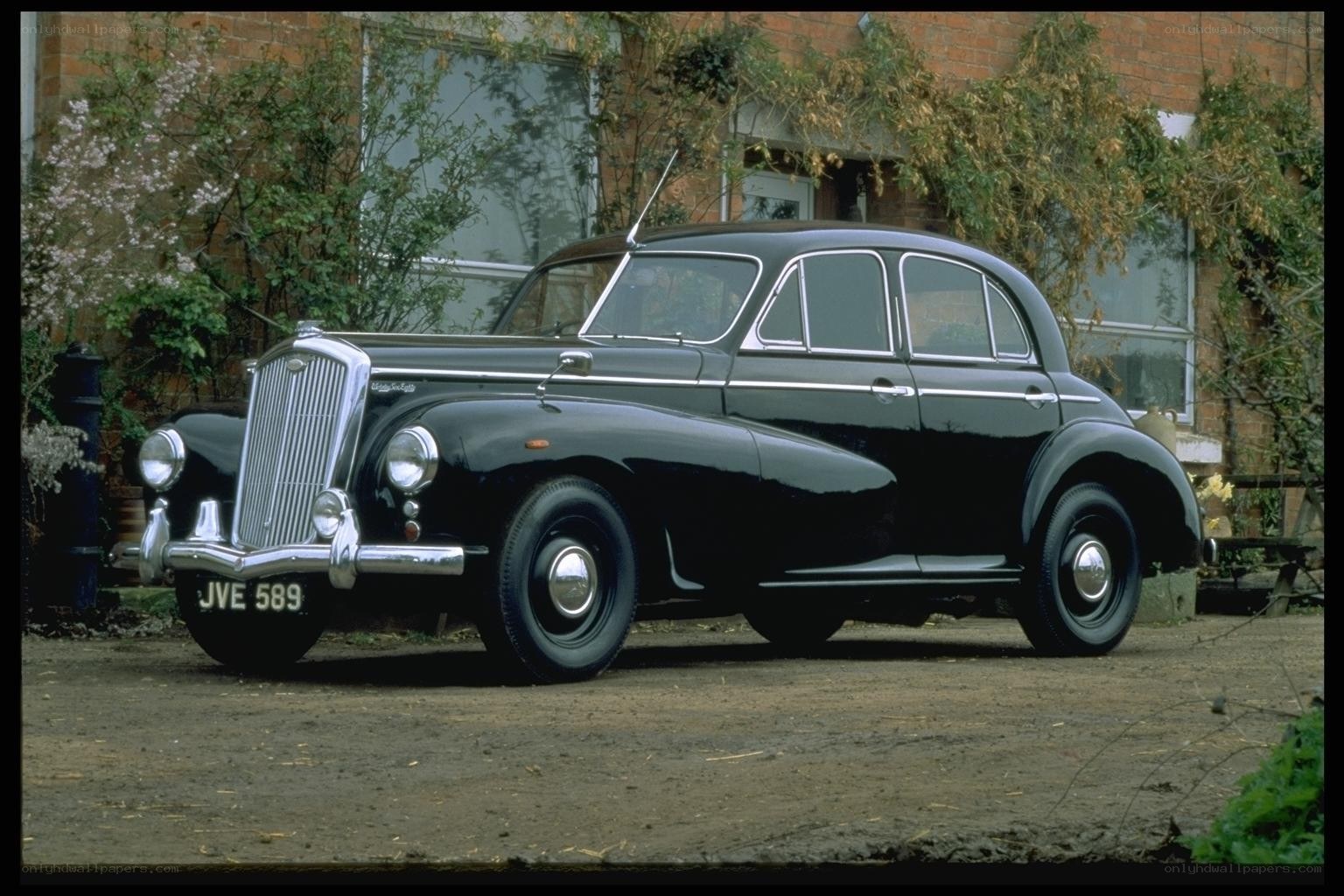 Classic black sedan car