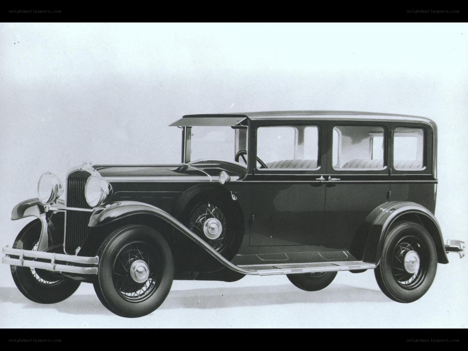 Classic black sedan car