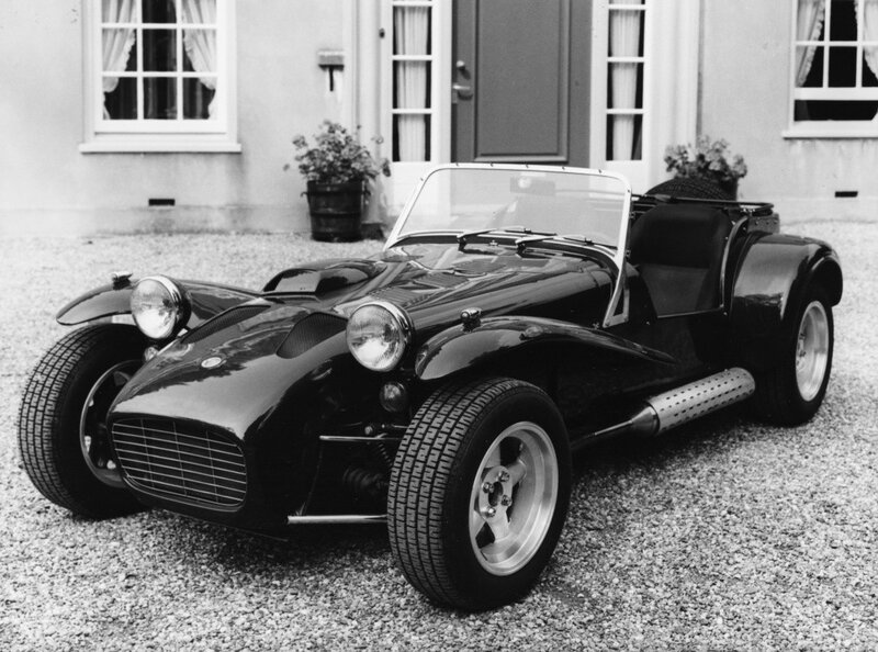 Classic black sports car