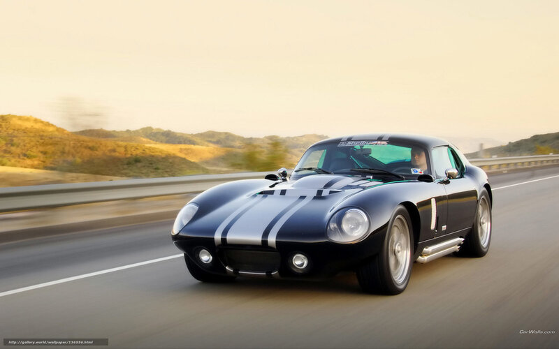 classic black sports car on highway
