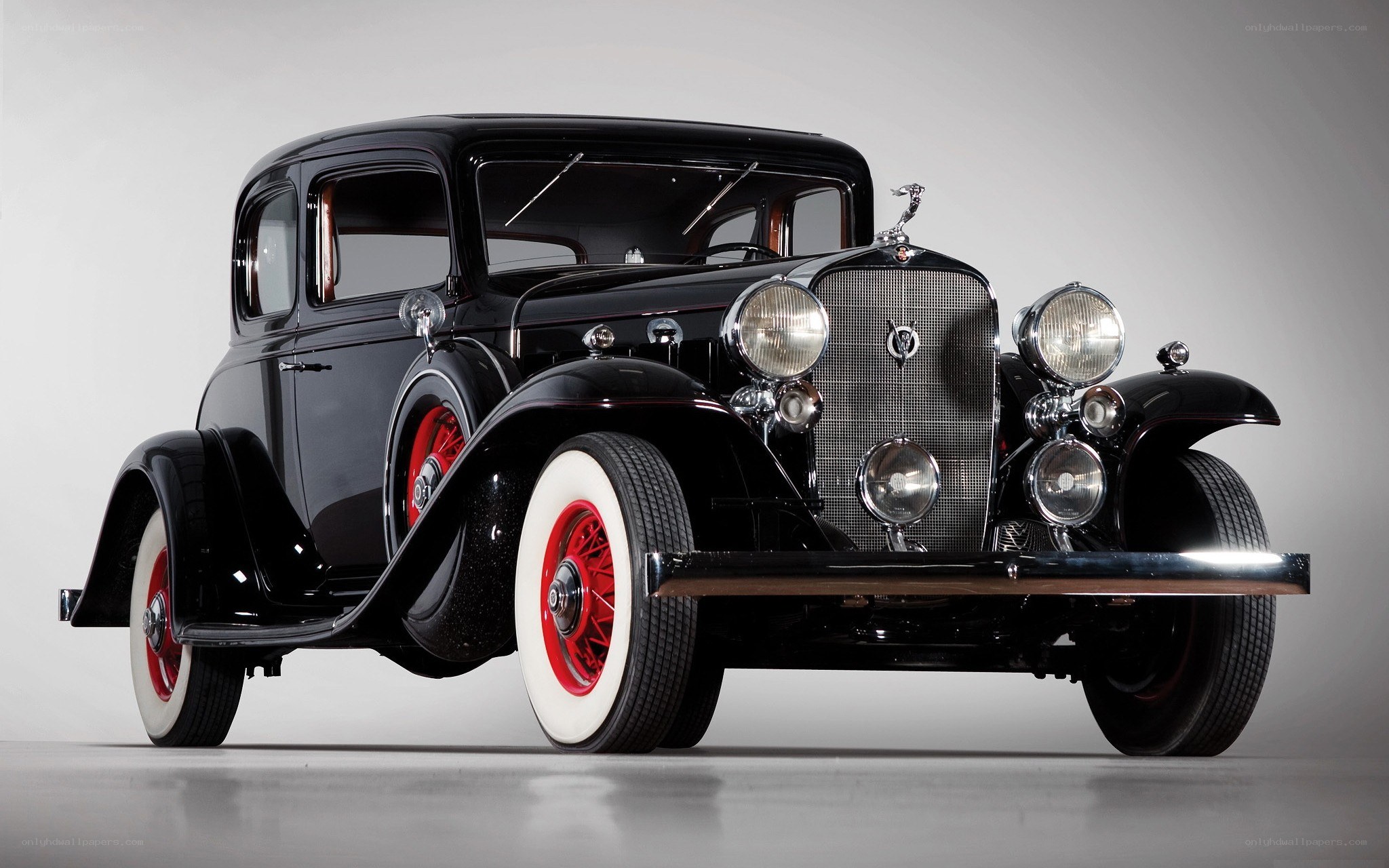 Classic black vintage car