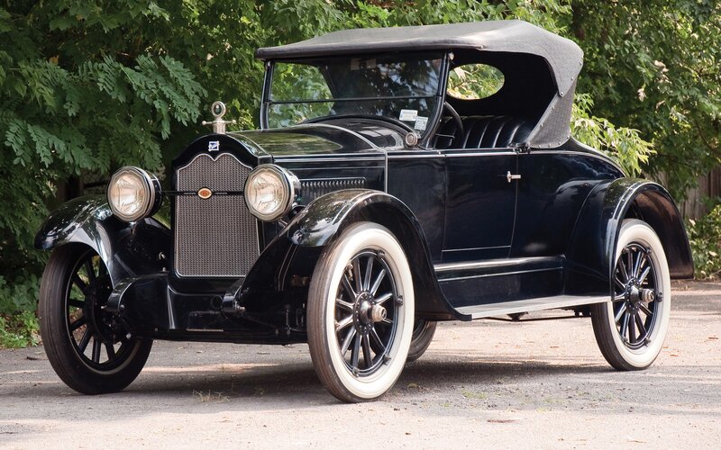 Classic black vintage car