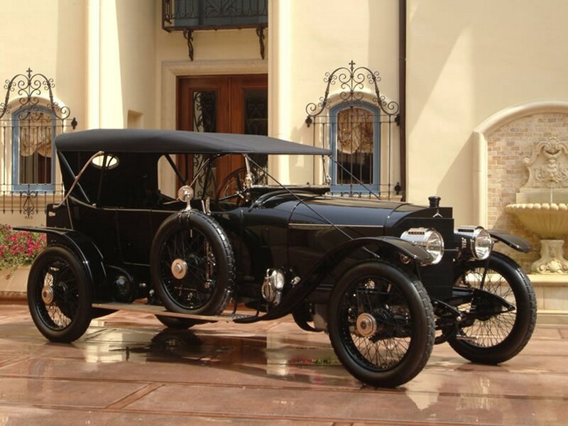 Classic black vintage car
