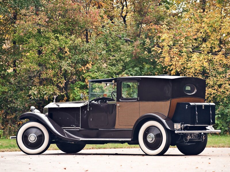 Classic black vintage car