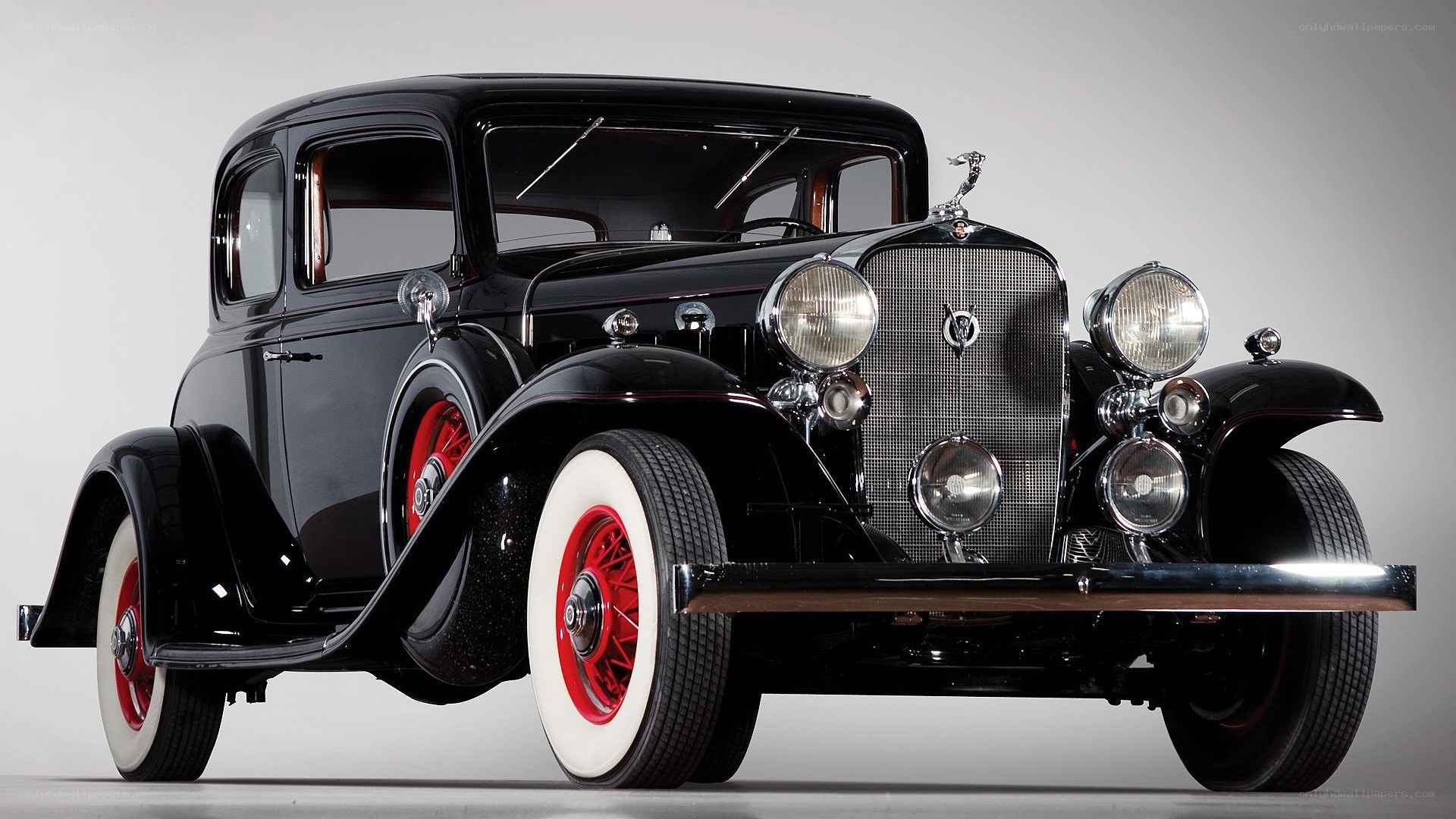 Classic black vintage car