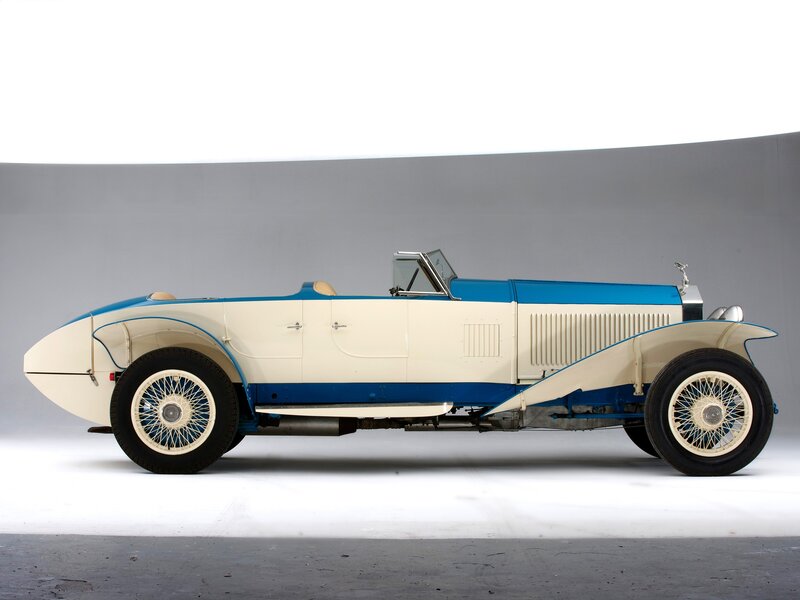 Classic blue and cream car