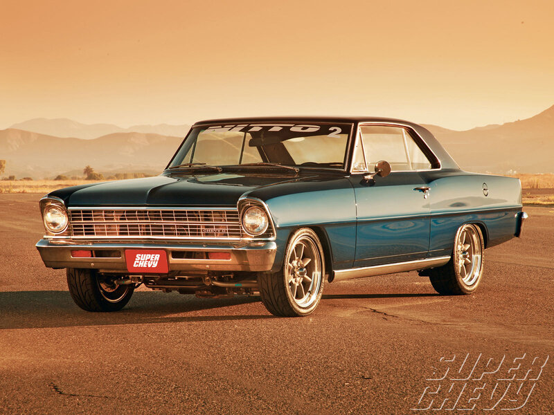 Classic blue Chevrolet Nova