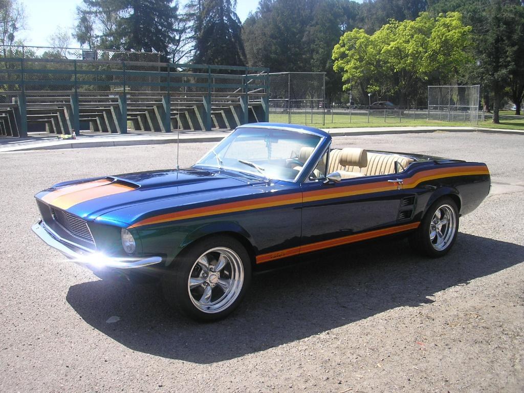 classic blue convertible car