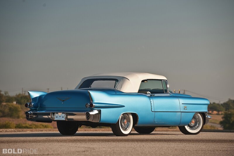 Classic blue convertible car