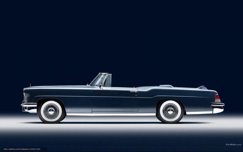 Classic blue convertible car