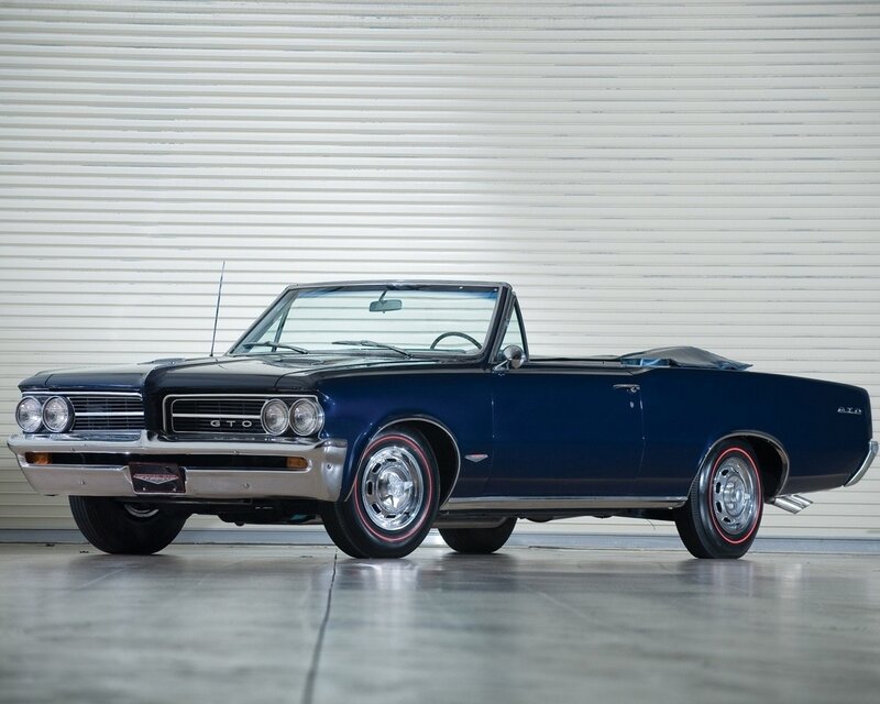 Classic blue GTO convertible