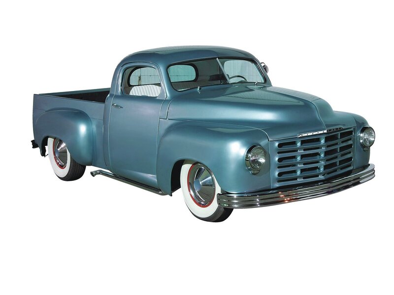 Classic Blue Pickup Truck — Neutral