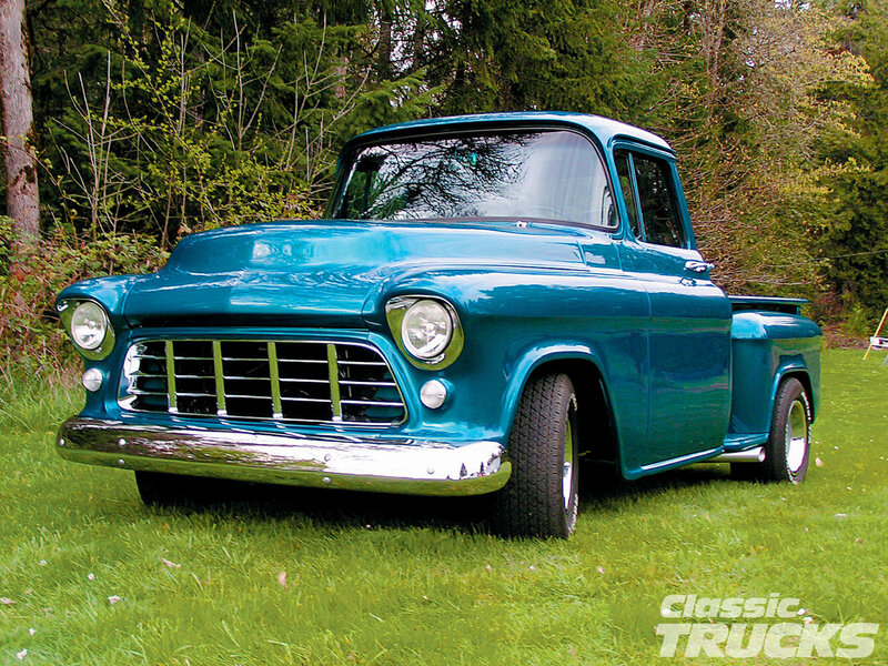 Classic Blue Pickup Truck — Serene