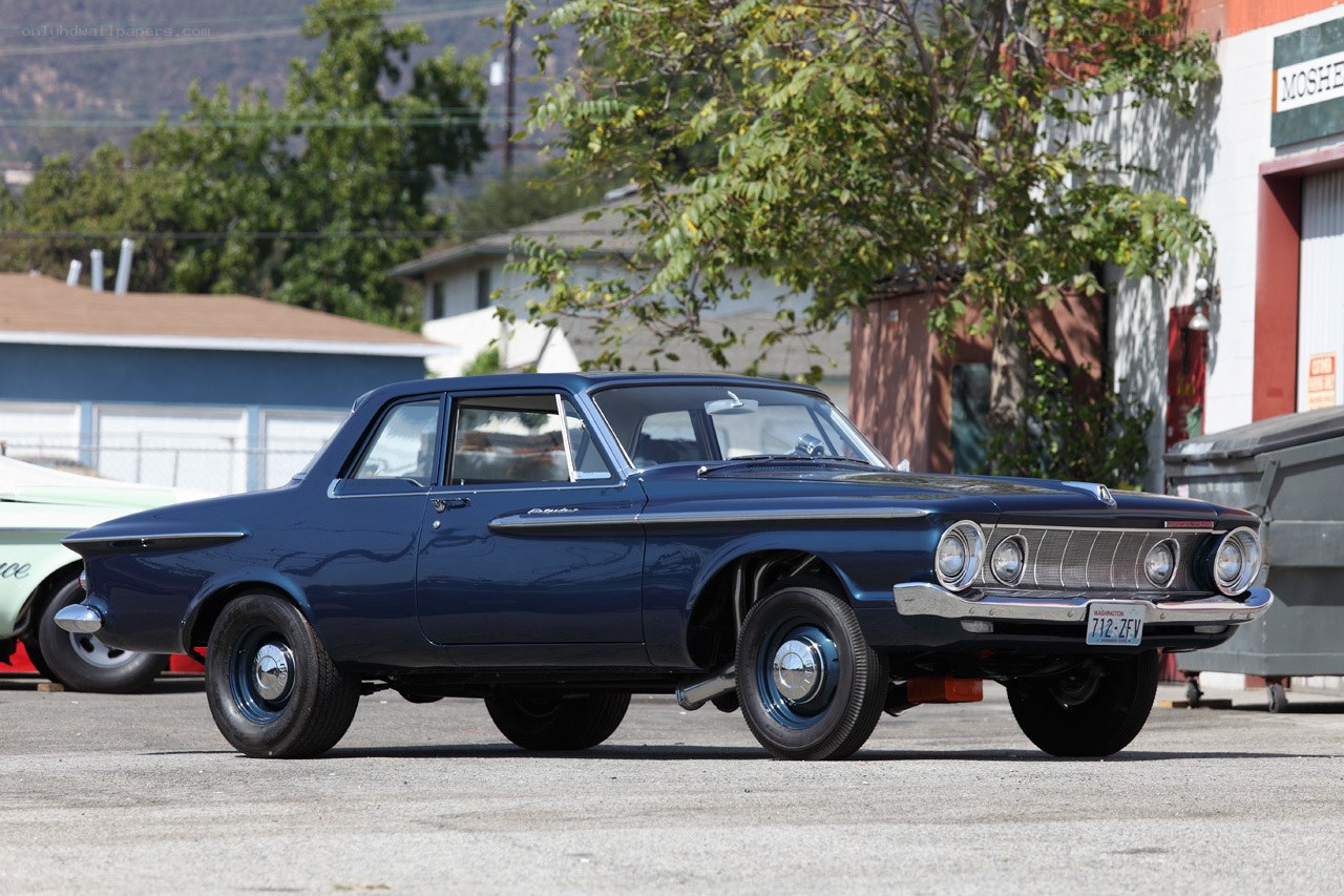 Classic blue sedan car
