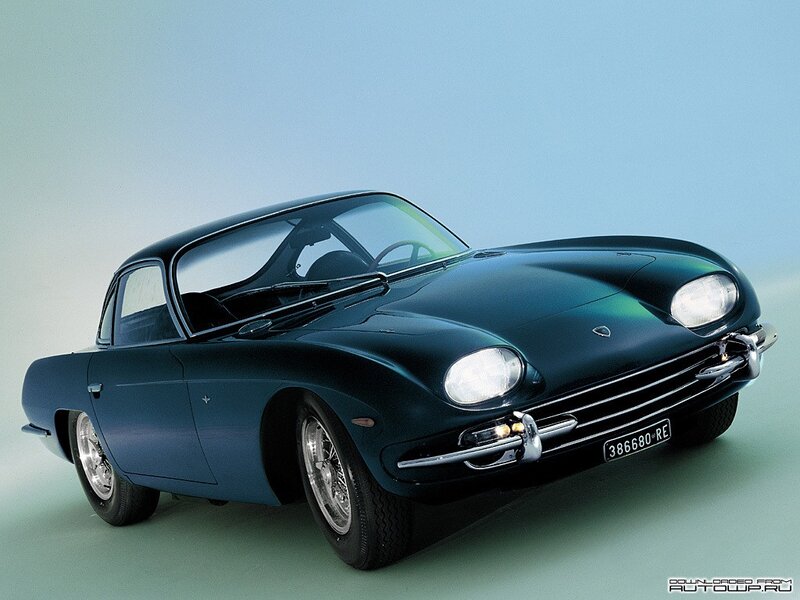 Classic blue sports car
