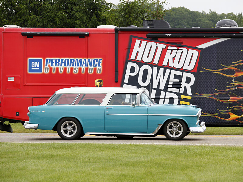 Classic Blue Station Wagon
