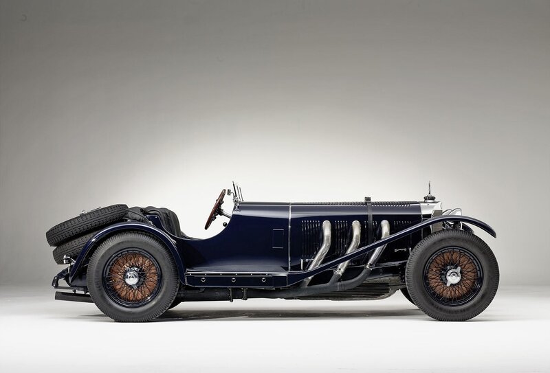 Classic blue vintage car